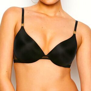 VERY SEXY Love by Victoria Push-Up Plunge Bra Size 32DDD or 32F Black like new!